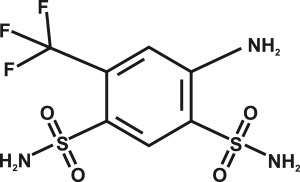 4-Amino-6-(trifluoromethyl)benzene-1,3-disulfonamide (TFMSAA)