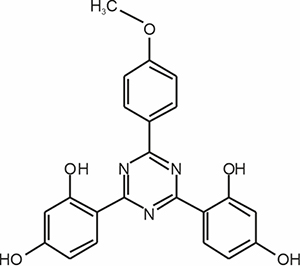 2-(4-Methoxyphenyl)4,6-bis-(2,4-dihydroxyphenyl)-1,3,5-triazine (Appolo-125 (T))