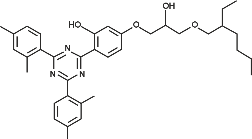 2-[2-Hydroxy-4-[3-(2-ethylhexyl-1-oxy)-2-hydroxypropyloxy]phenyl]-4,6-bis (2,4-dimethylphenyl)-1,3,5-triazine2-[2-Hydroxy-4-[3-(2-ethylhexyl-1-oxy)-2-hydroxypropyloxy]phenyl]-4,6-bis(2,4-dimethylphenyl)-1,3,5-triazine (Appolo - 405)