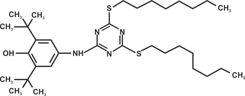 2,4-Bis-(octylthio)-6-(3,5-di tert butyl-4-hydroxyanilino)-1,3,5-triazine (Appolo-565) [Under Development]