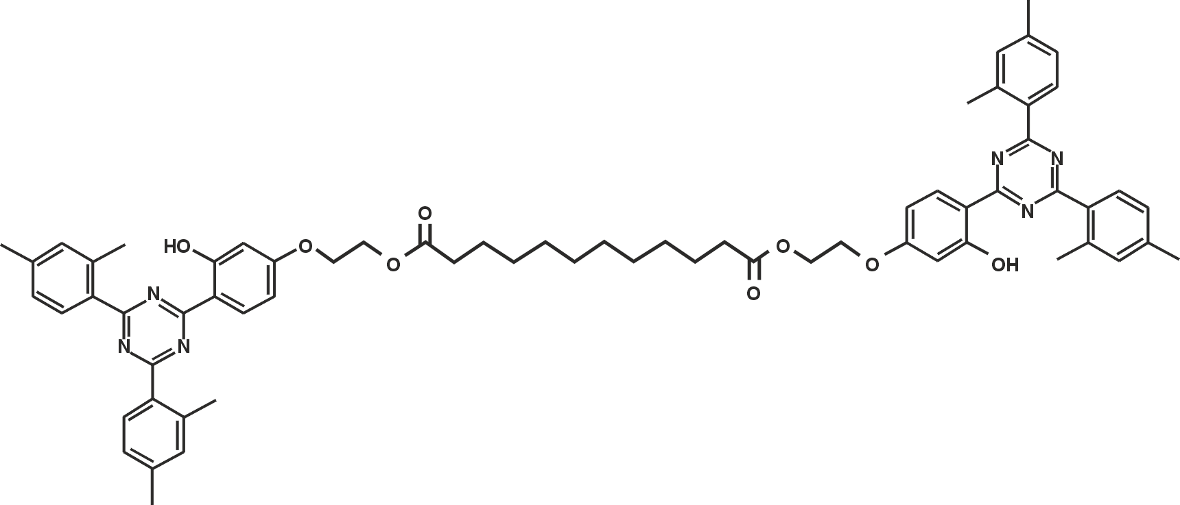 Bis(2-(4-(4,6-bis(2,4-dimethylphenyl)-1,3,5-triazin-2-yl)-3-hydroxphenoxy)ethyl) dodecanedioate (Appolo-1100)