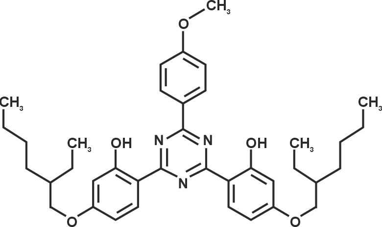 2,4-Bis[4-(2-ethylhexyloxy)-2-hydroxyphenyl]-6 -(4-methoxyphenyl)-1,3,5-triazine (Sarasorb BEMT)