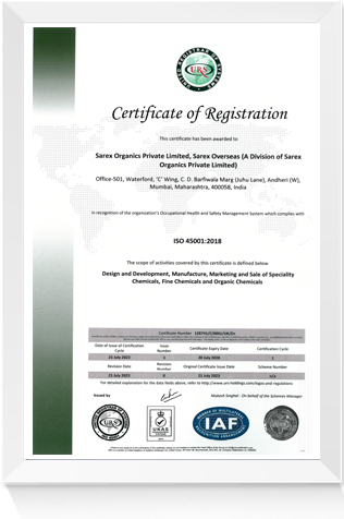 ISO Certificates 45001
